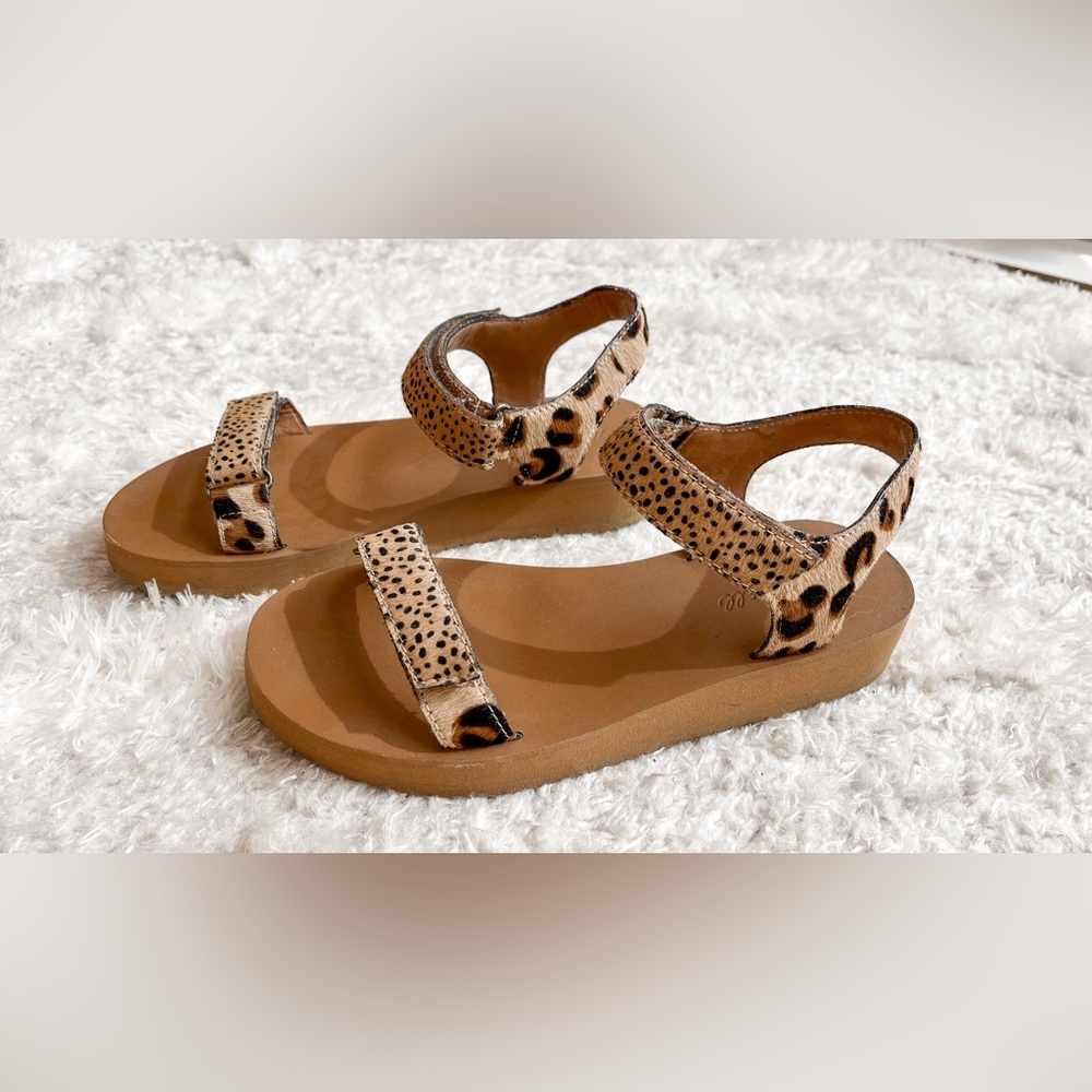 Madewell: The Maggie Sandal in Spot Mix Calf Hair